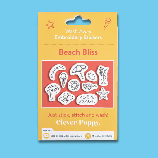 Beach Bliss Wash Away Stickers Pack