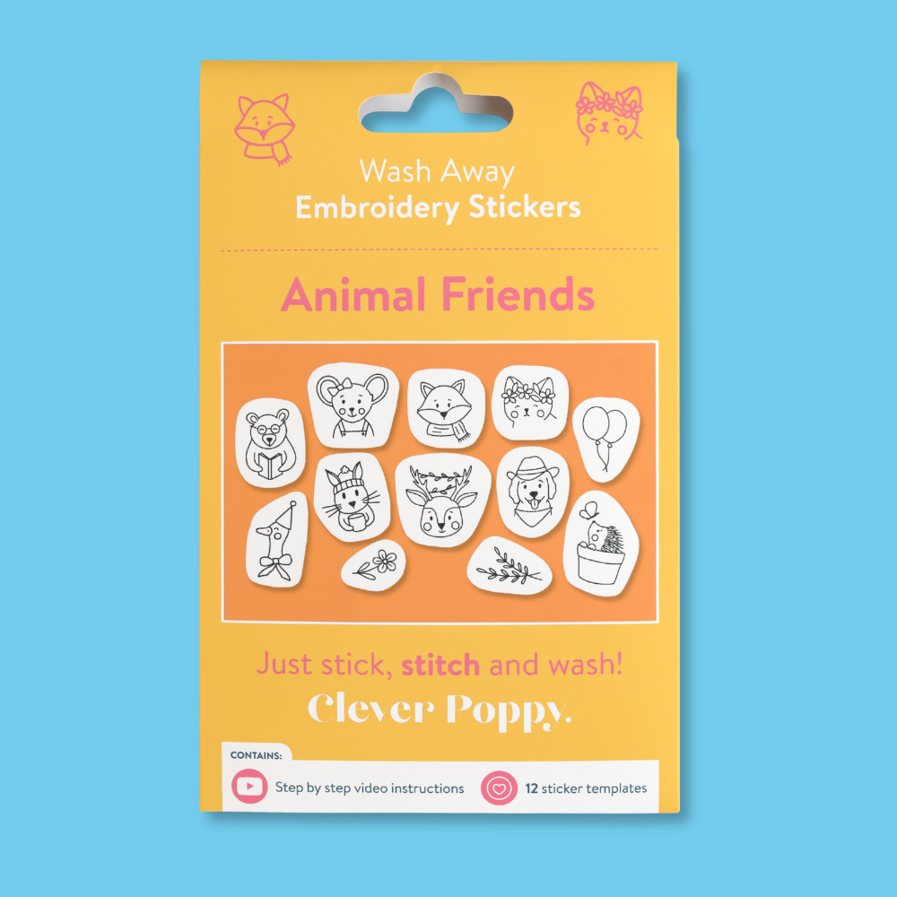Animal Friends Wash Away Stickers Pack