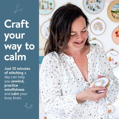 Bee Happy Throw Pillow Cover Beginner Kit