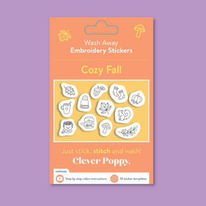 Cozy Fall Wash Away Stickers Pack