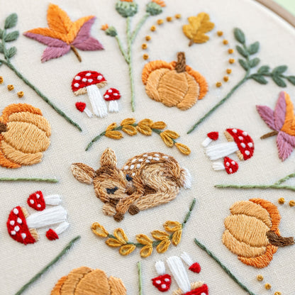 Fall Mandala Embroidery Kit