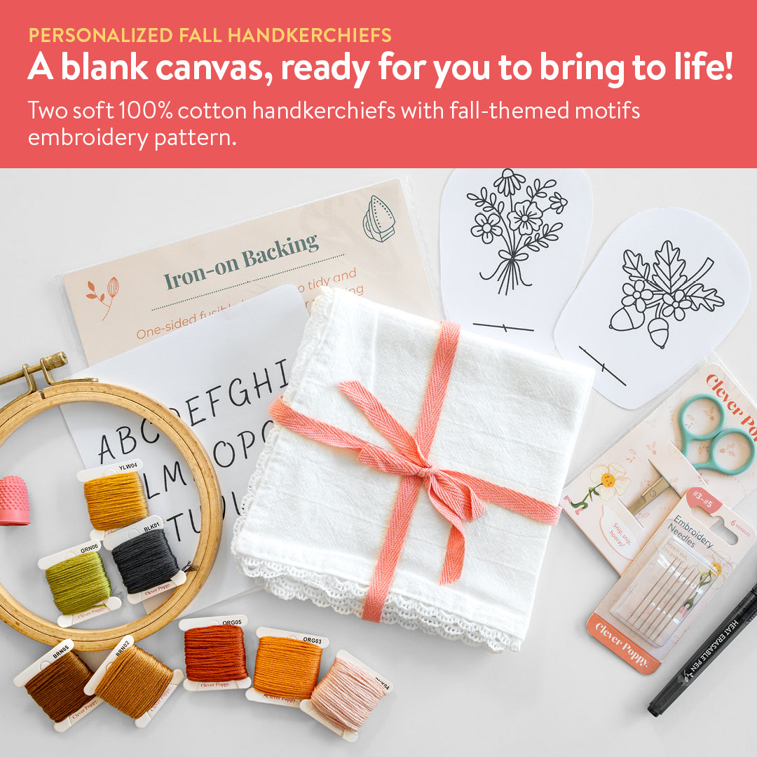 Personalized Fall Handkerchiefs Beginner Kit