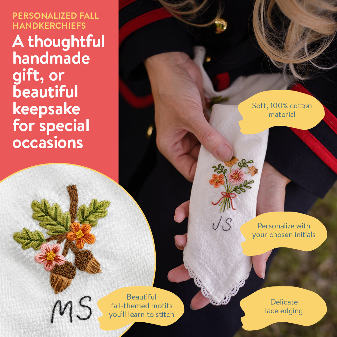 Personalized Fall Handkerchiefs Beginner Kit