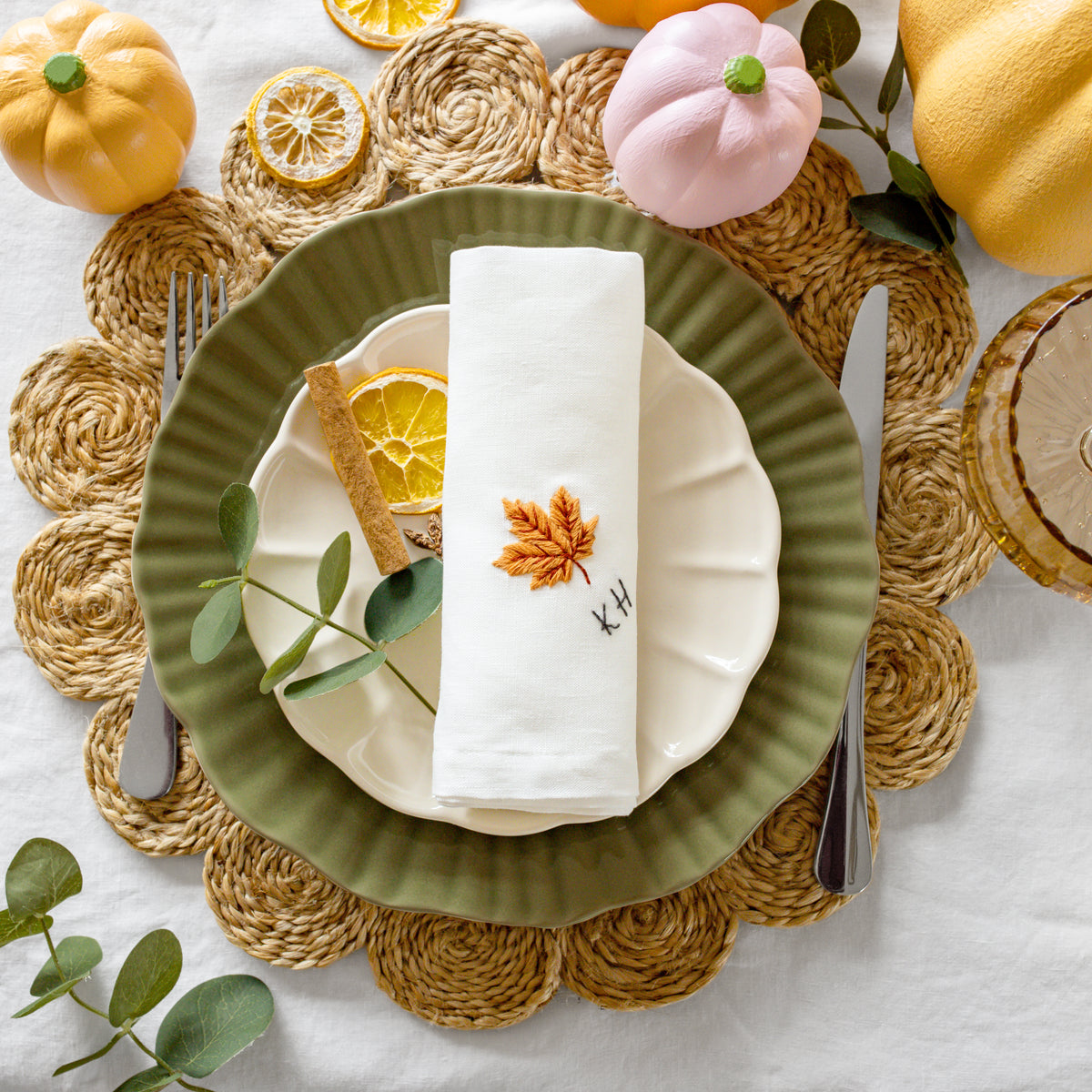 Personalized Thanksgiving Napkins Beginner Kit