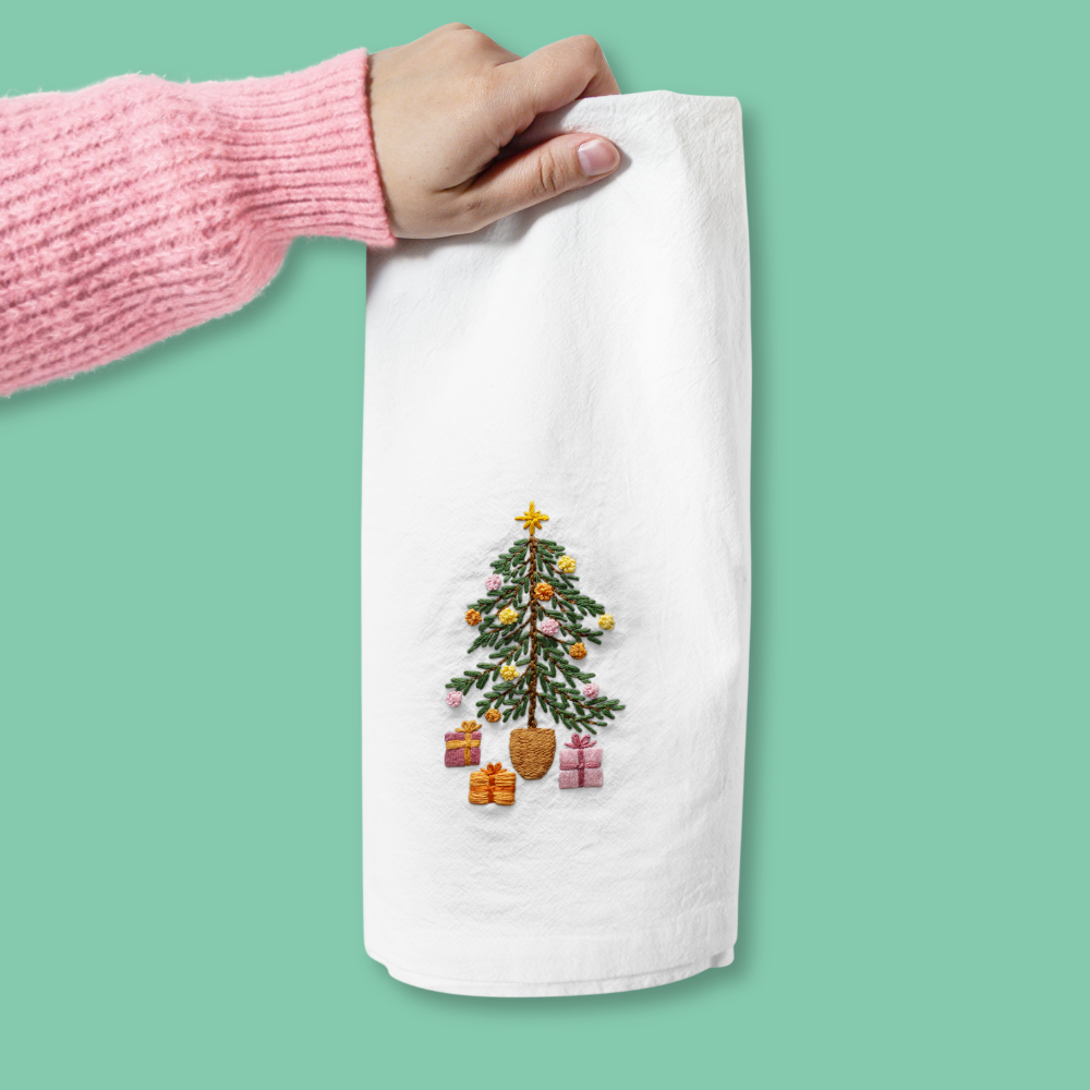 Christmas Tree Kitchen Towel Beginner Kit