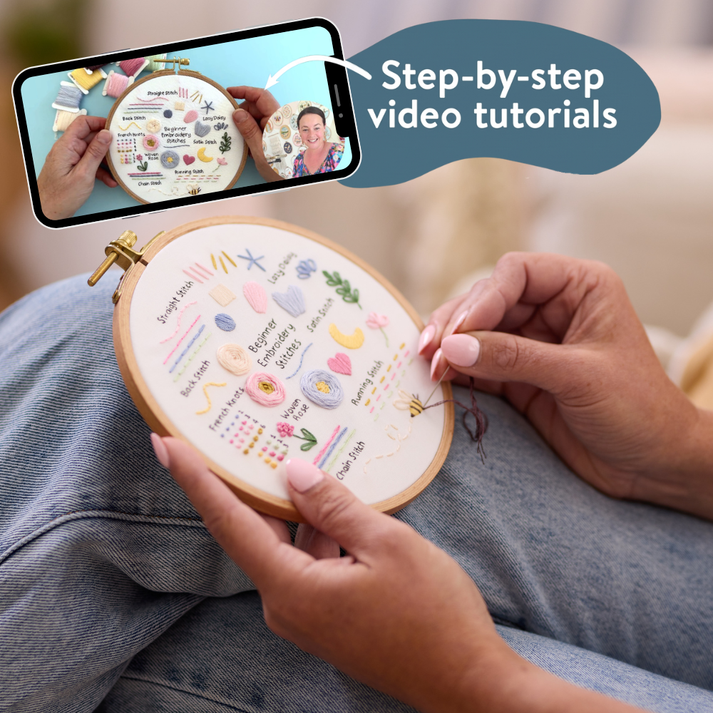 Stitch Samplers Shell Stitch Sampler Beginner Kit | Clever Poppy