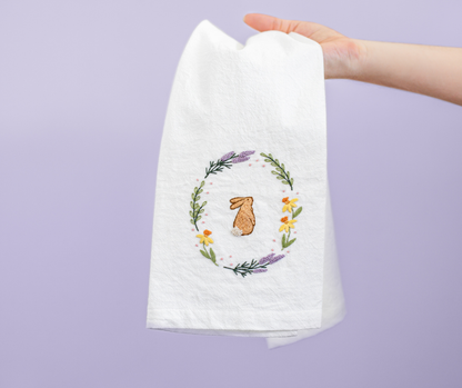 Spring Rabbit Kitchen Towel Beginner Kit