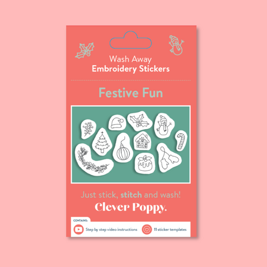 Festive Fun Wash Away Stickers Pack