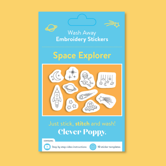 Space Explorer Wash Away Stickers Pack