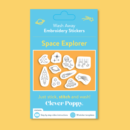 Space Explorer Wash Away Stickers Pack