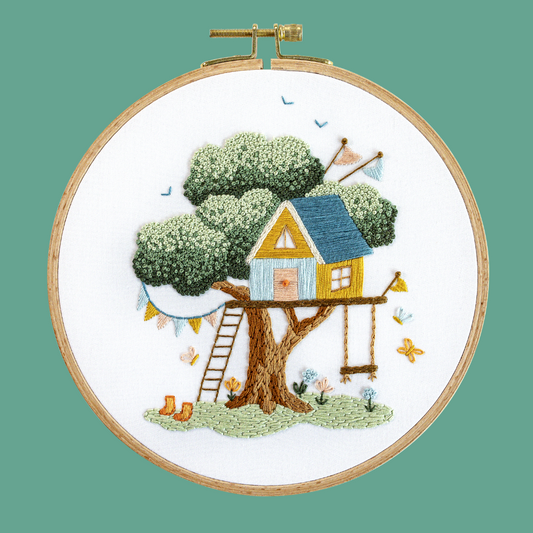 The Treehouse Embroidery Kit