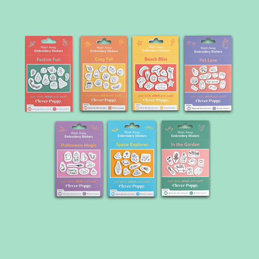 Wash Away Stickers 7 Pack Bundle
